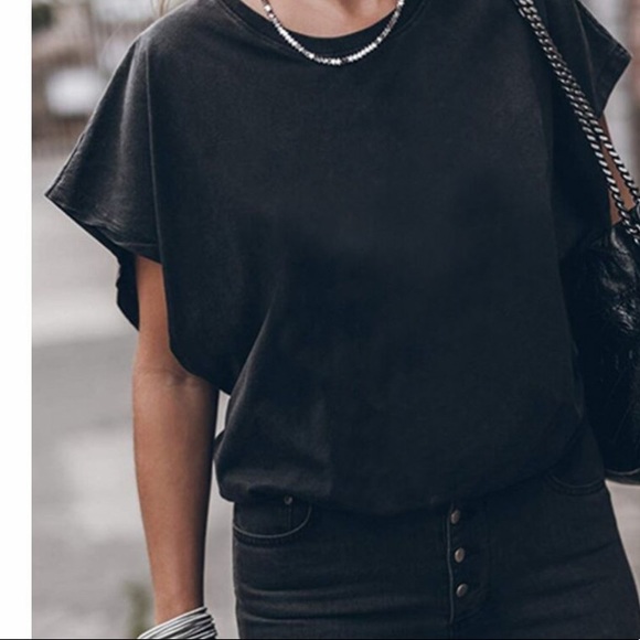 Solid Color Crewneck Top - Picture 2 of 5